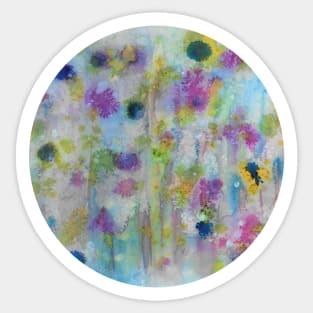 Summer Rain and Wild Flowers - Made by MacPean Sticker